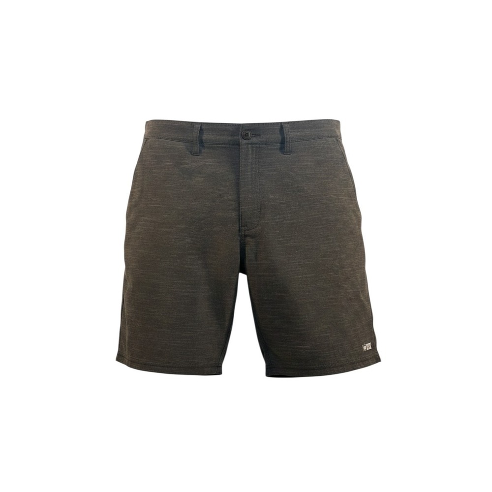 Salty Crew Hybrid Shorts 34 Charcoal Grey Heathered 4-Way Stretch Surf Pockets